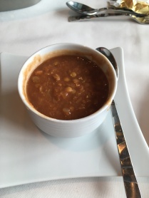 Chic-green lentil soup